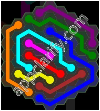 Flow Free: Hexes 9x9 Mania Pack Level 147 Solutions