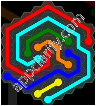 Flow Free: Hexes 9x9 Mania Pack Level 17 Solutions