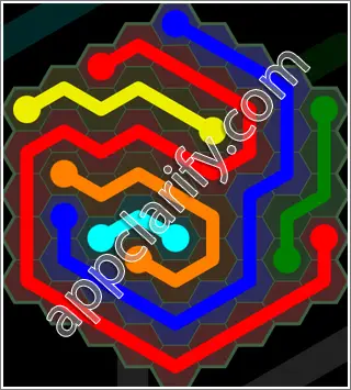 Flow Free: Hexes 9x9 Mania Pack Level 18 Solutions
