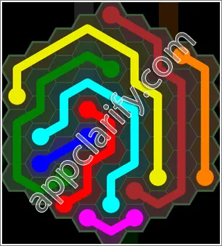 Flow Free: Hexes 9x9 Mania Pack Level 19 Solutions