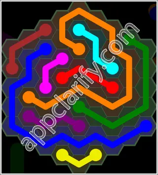 Flow Free: Hexes 9x9 Mania Pack Level 2 Solutions