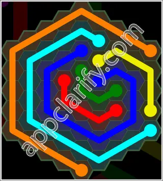 Flow Free: Hexes 9x9 Mania Pack Level 21 Solutions
