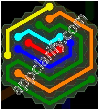 Flow Free: Hexes 9x9 Mania Pack Level 3 Solutions