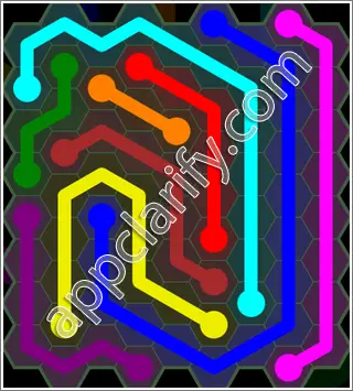 Flow Free: Hexes 9x9 Mania Pack Level 33 Solutions
