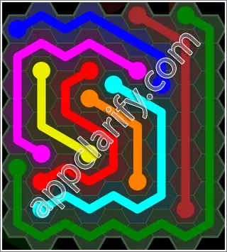 Flow Free: Hexes 9x9 Mania Pack Level 38 Solutions