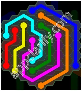 Flow Free: Hexes 9x9 Mania Pack Level 4 Solutions