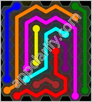 Flow Free: Hexes 9x9 Mania Pack Level 40 Solutions