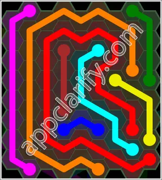 Flow Free: Hexes 9x9 Mania Pack Level 42 Solutions