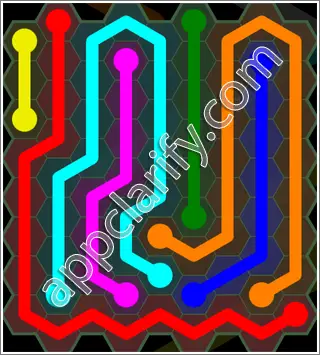 Flow Free: Hexes 9x9 Mania Pack Level 44 Solutions