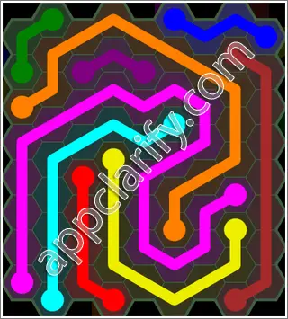 Flow Free: Hexes 9x9 Mania Pack Level 51 Solutions