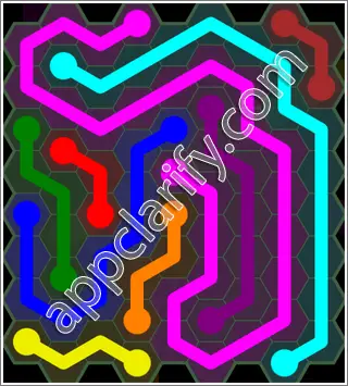 Flow Free: Hexes 9x9 Mania Pack Level 54 Solutions