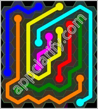 Flow Free: Hexes 9x9 Mania Pack Level 57 Solutions