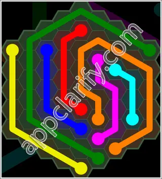 Flow Free: Hexes 9x9 Mania Pack Level 6 Solutions