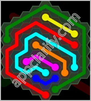 Flow Free: Hexes 9x9 Mania Pack Level 74 Solutions
