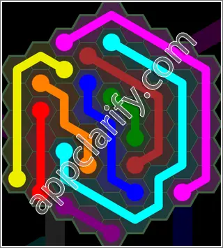 Flow Free: Hexes 9x9 Mania Pack Level 77 Solutions