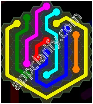 Flow Free: Hexes 9x9 Mania Pack Level 9 Solutions