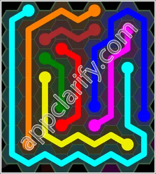 Flow Free: Hexes 9x9 Mania Pack Level 98 Solutions