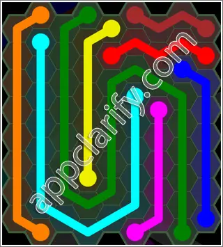 Flow Free: Hexes 9x9 Mania Pack Level 99 Solutions
