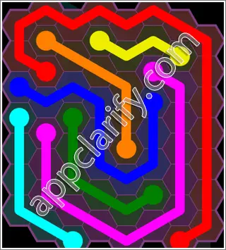 Flow Free: Hexes Classic 2 Pack Level 107 Solutions