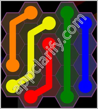 Flow Free: Hexes Classic 2 Pack Level 17 Solutions