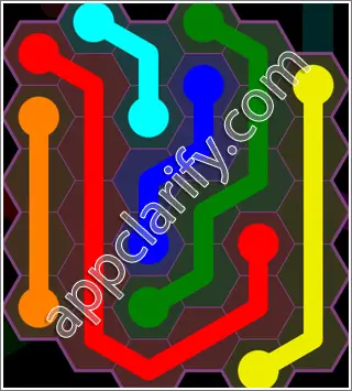 Flow Free: Hexes Classic 2 Pack Level 34 Solutions