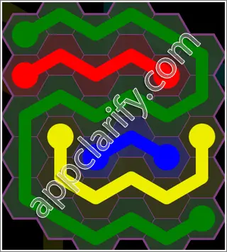 Flow Free: Hexes Classic 2 Pack Level 39 Solutions