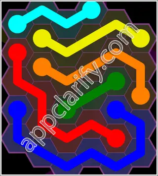 Flow Free: Hexes Classic 2 Pack Level 44 Solutions