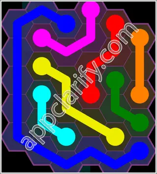 Flow Free: Hexes Classic 2 Pack Level 58 Solutions