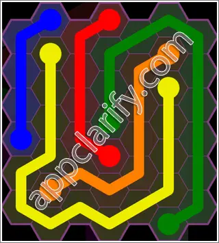 Flow Free: Hexes Classic 2 Pack Level 61 Solutions