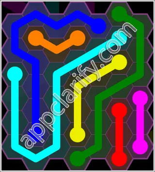 Flow Free: Hexes Classic 2 Pack Level 66 Solutions