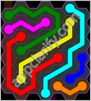 Flow Free: Hexes Classic 2 Pack Level 67 Solutions