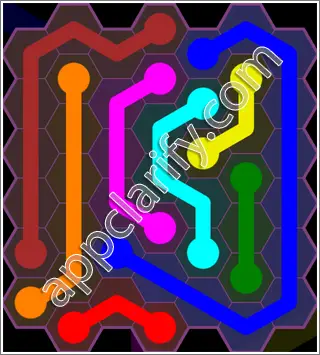 Flow Free: Hexes Classic 2 Pack Level 73 Solutions