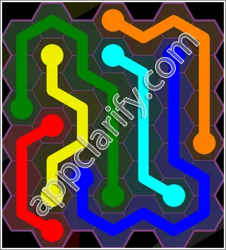 Flow Free: Hexes Classic 2 Pack Level 77 Solutions