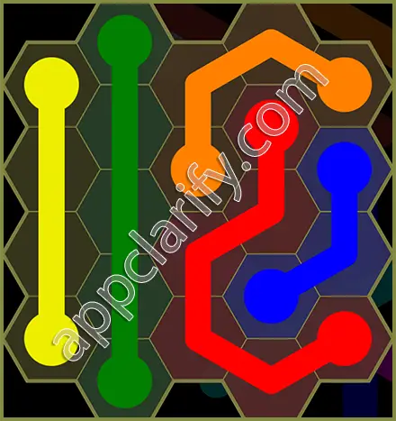 Flow Free: Hexes Classic Pack Level 10 Solutions