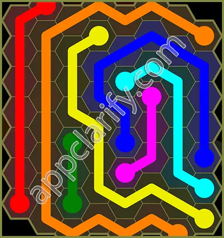 Flow Free: Hexes Classic Pack Level 105 Solutions