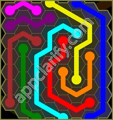 Flow Free: Hexes Classic Pack Level 106 Solutions