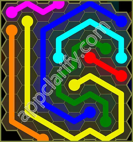 Flow Free: Hexes Classic Pack Level 110 Solutions