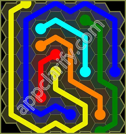 Flow Free: Hexes Classic Pack Level 111 Solutions