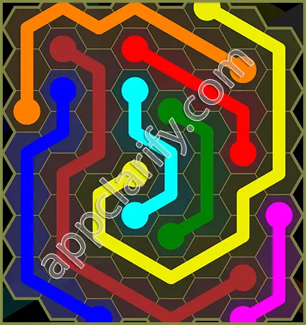 Flow Free: Hexes Classic Pack Level 112 Solutions