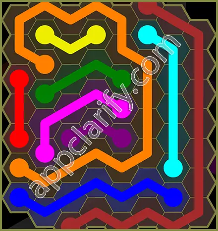Flow Free: Hexes Classic Pack Level 114 Solutions