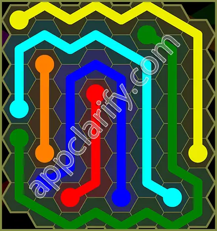 Flow Free: Hexes Classic Pack Level 116 Solutions