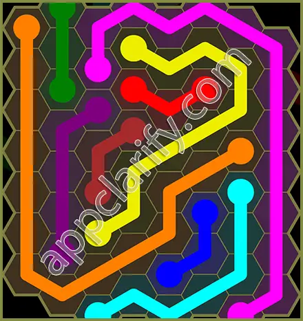 Flow Free: Hexes Classic Pack Level 119 Solutions