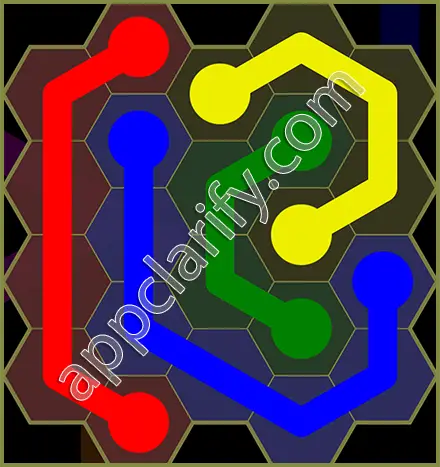 Flow Free: Hexes Classic Pack Level 12 Solutions