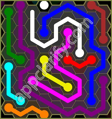 Flow Free: Hexes Classic Pack Level 121 Solutions