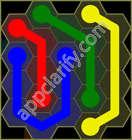 Flow Free: Hexes Classic Pack Level 13 Solutions
