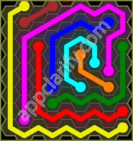 Flow Free: Hexes Classic Pack Level 132 Solutions