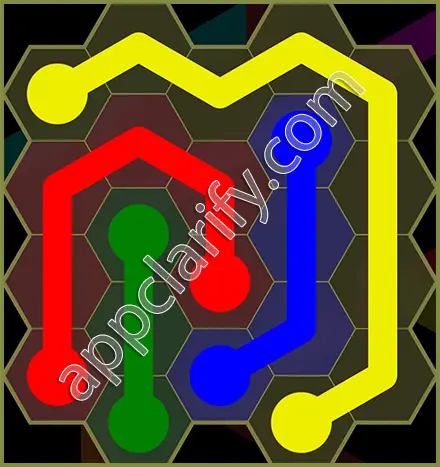 Flow Free: Hexes Classic Pack Level 14 Solutions