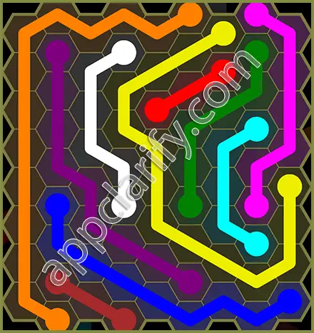 Flow Free: Hexes Classic Pack Level 144 Solutions