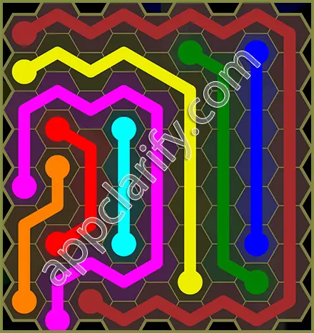 Flow Free: Hexes Classic Pack Level 146 Solutions