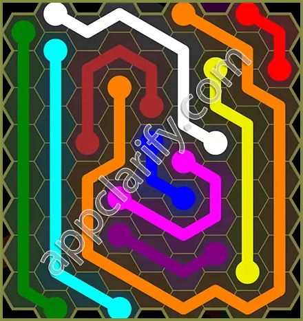 Flow Free: Hexes Classic Pack Level 149 Solutions